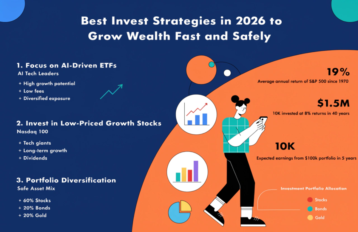 Best Investment Strategies in 2026 to Grow Wealth Fast and Safely